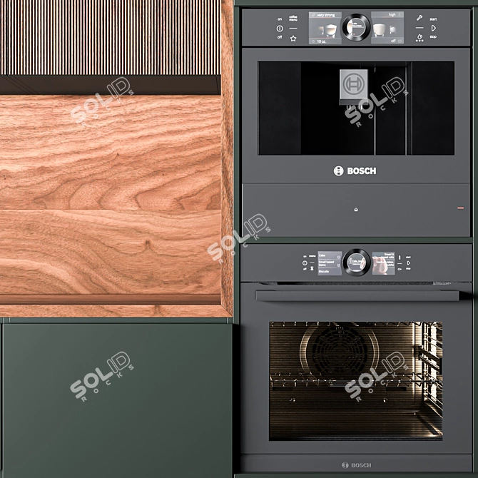 Bosch Kitchen Appliance Set 3D model image 4