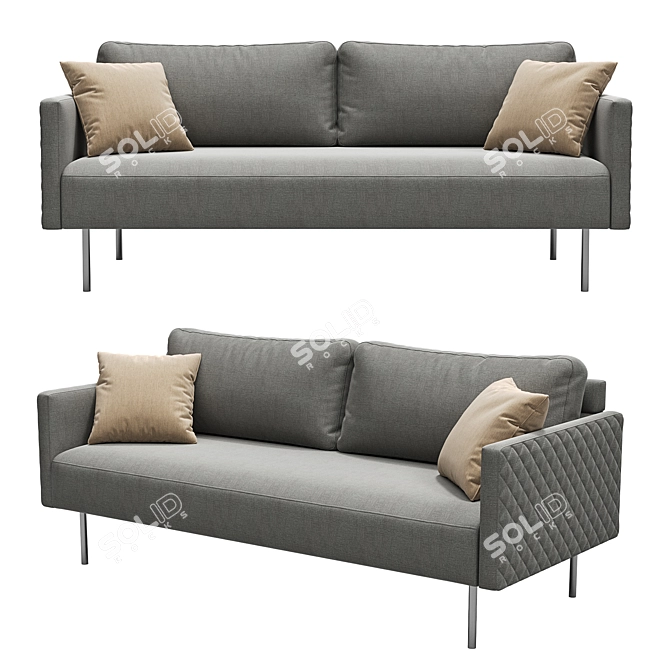 Modern Lisborn Sofa by Kaza 3D model image 1