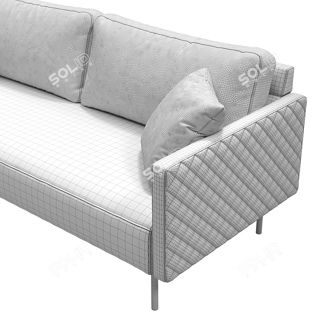 Modern Lisborn Sofa by Kaza 3D model image 4