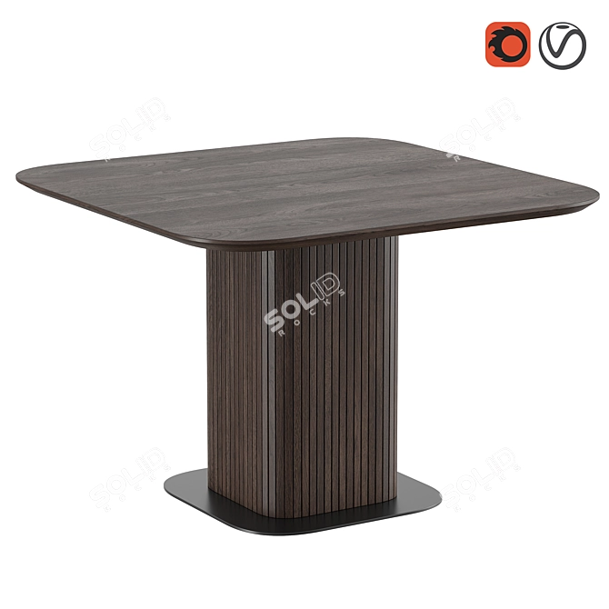Modern Dining Table Glide Dantone 3D model image 1