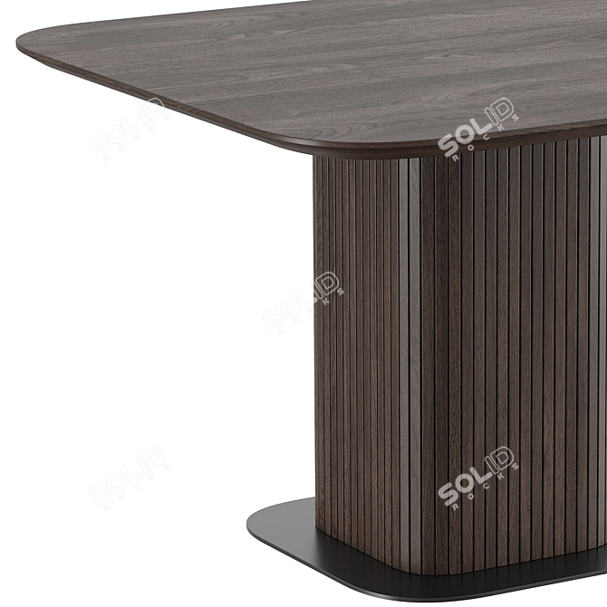 Modern Dining Table Glide Dantone 3D model image 6
