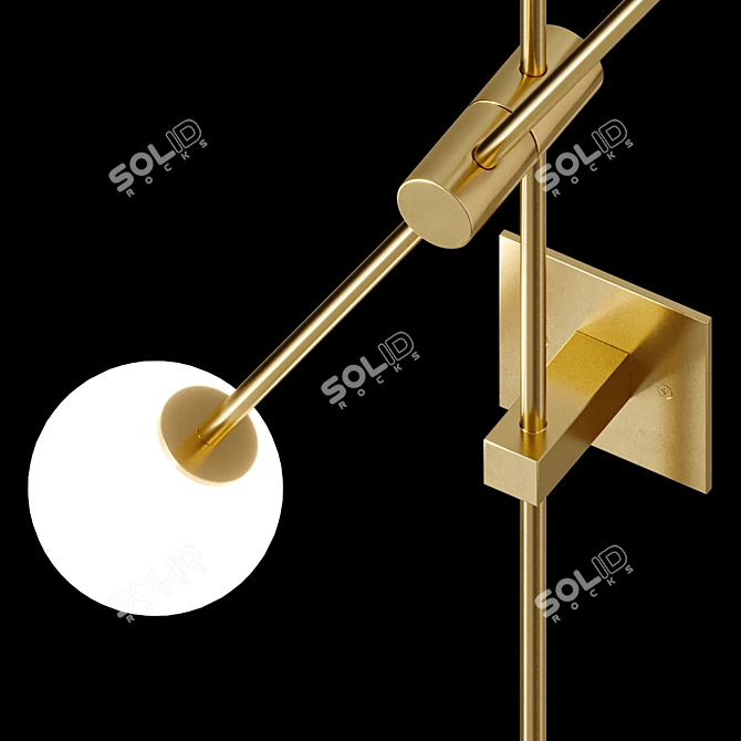 Modern Minimalist Sconce Light Fixture 3D model image 3