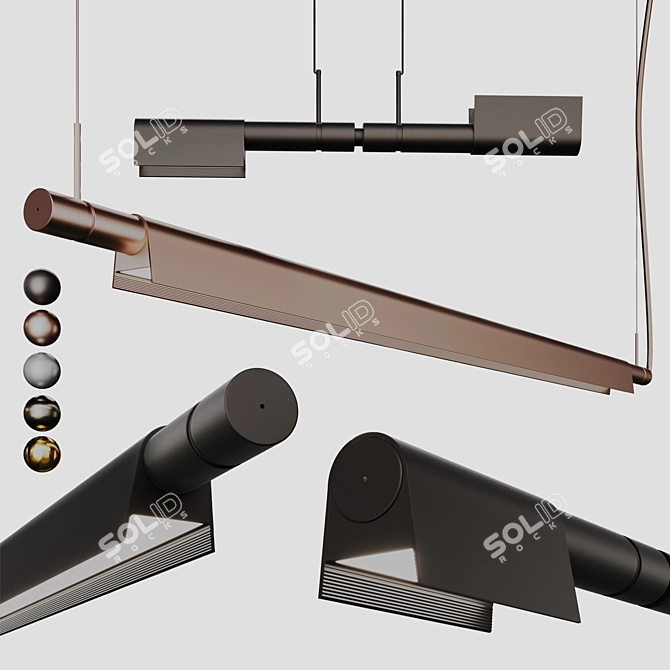 Modern Luceplan Compendium Suspension 3D model image 1