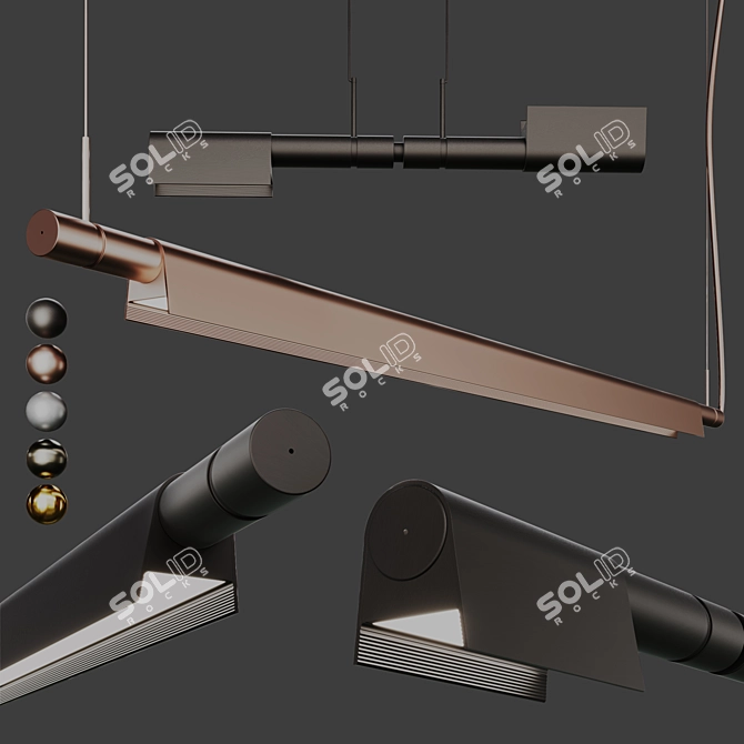 Modern Luceplan Compendium Suspension 3D model image 2
