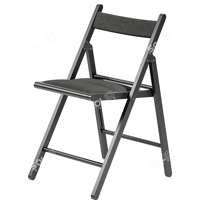 IKEA TERJE Folding Chair 430x780x490mm 3D model image 2