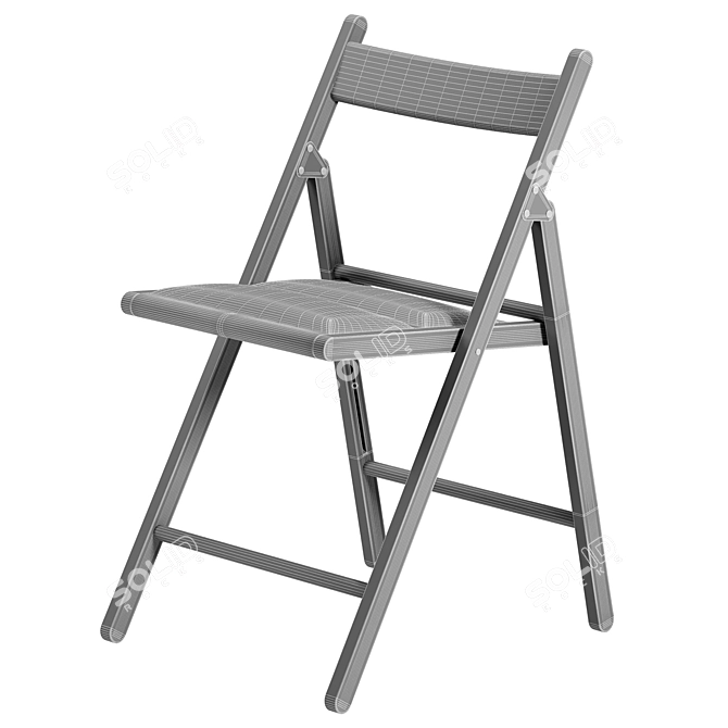 IKEA TERJE Folding Chair 430x780x490mm 3D model image 3