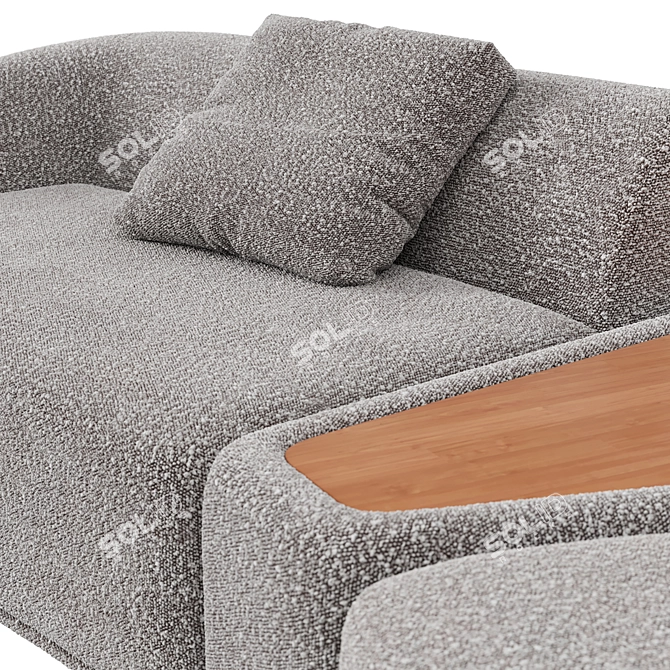 Elegant & Versatile Modular Sofa 3D model image 3