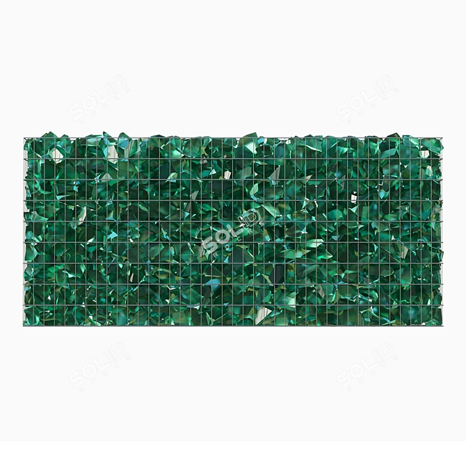  Glass Section Gabion 900х2000 Native 3D model image 4