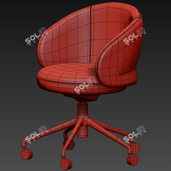 ErgoSwivel Mesh Office Chair 3D model image 5
