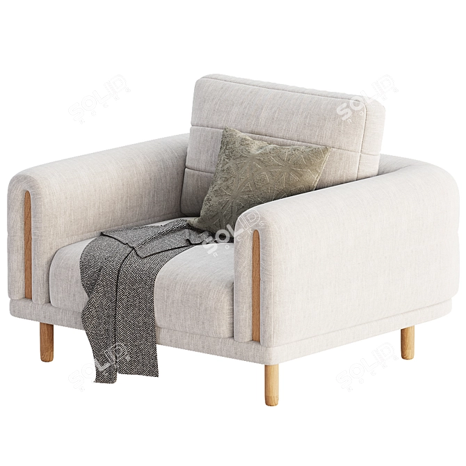 Modern Bosc ABRIC Armchair 2017 3D model image 3