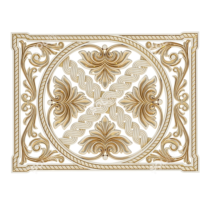 Carved Decor 4 - STL File 3D model image 1