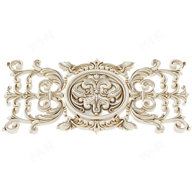 Carved Decor STL File 3D model image 2