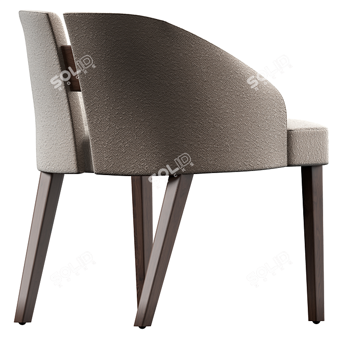 Modern Cahn II Armchair 3D model image 3