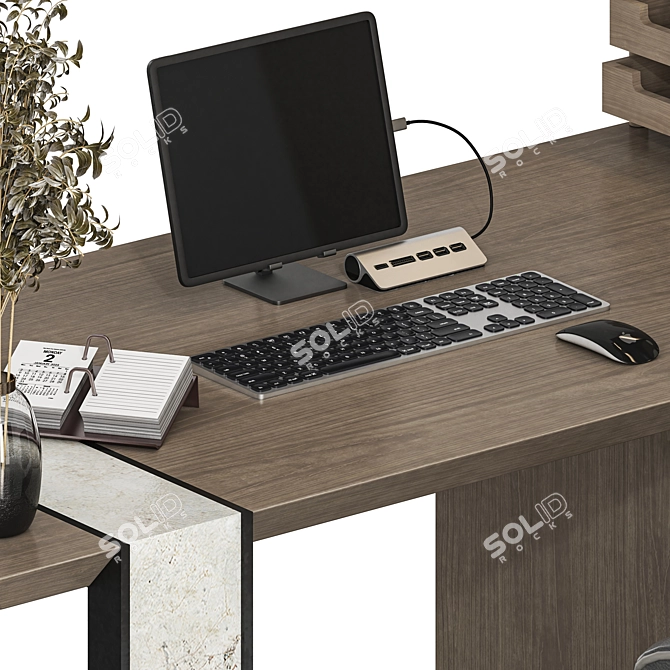 Modern Office Set Bundle 3D model image 7