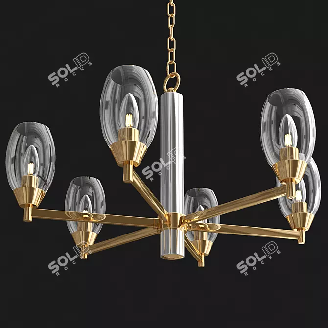 Luxury Crystal Chandelier, 68 cm 3D model image 1