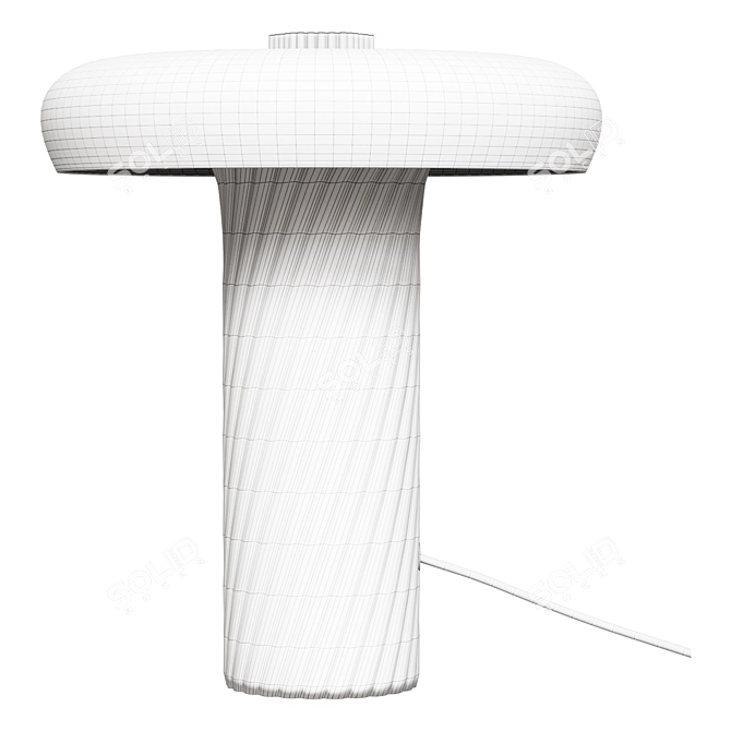 Elegant Stellar Table Lamp 3D model image 2