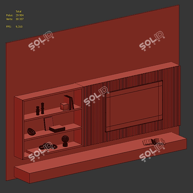 Hopetoun TV Zone Set 3D model image 7