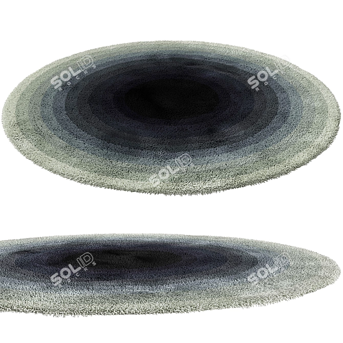  Plush Circle Rug 3D model image 1