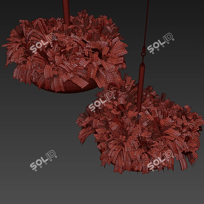 Fern Ampelous Hanging Plant Collection 3D model image 6