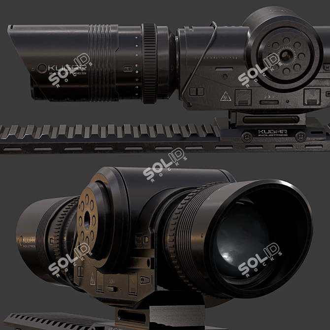 2016 Corona 3D Optical Sight 3D model image 3