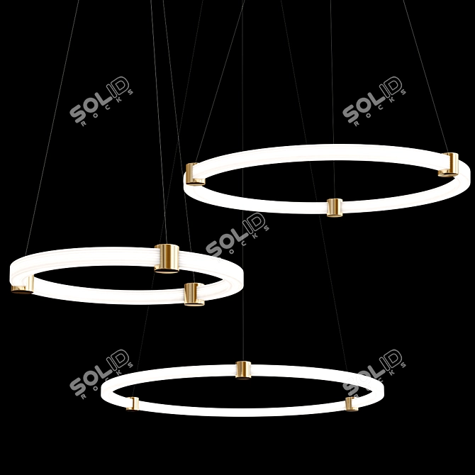 Elegant BRUNI Pendant Lighting Collection 3D model image 2