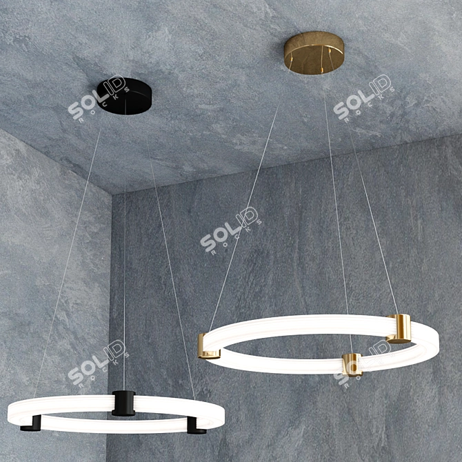 Elegant BRUNI Pendant Lighting Collection 3D model image 4