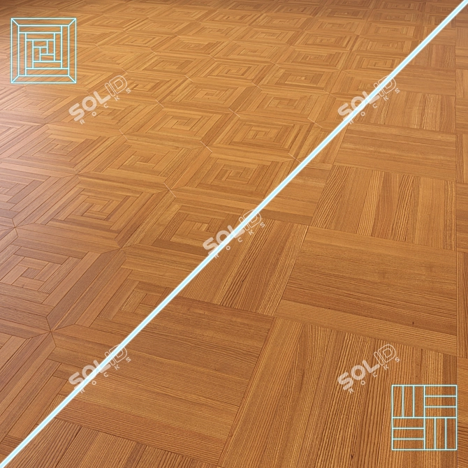 Polyparquet 3D Model Kit 3D model image 1