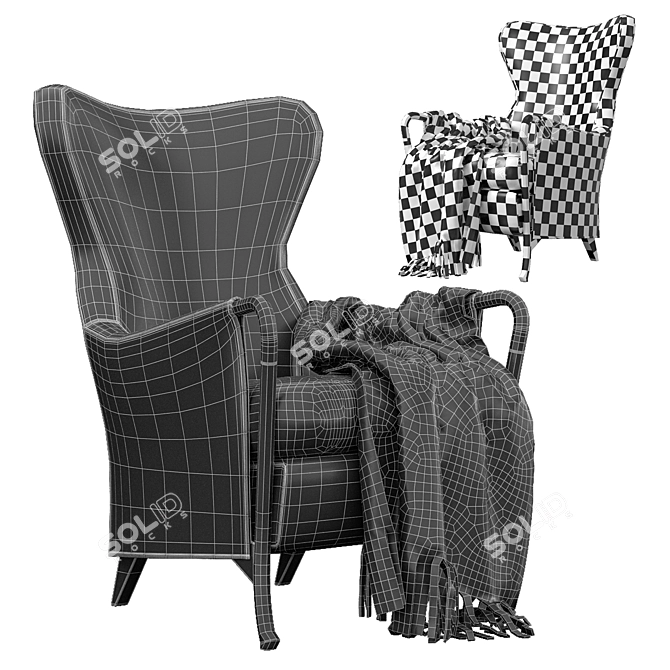 Luxury Giorgetti Armchair Design 2014 3D model image 5