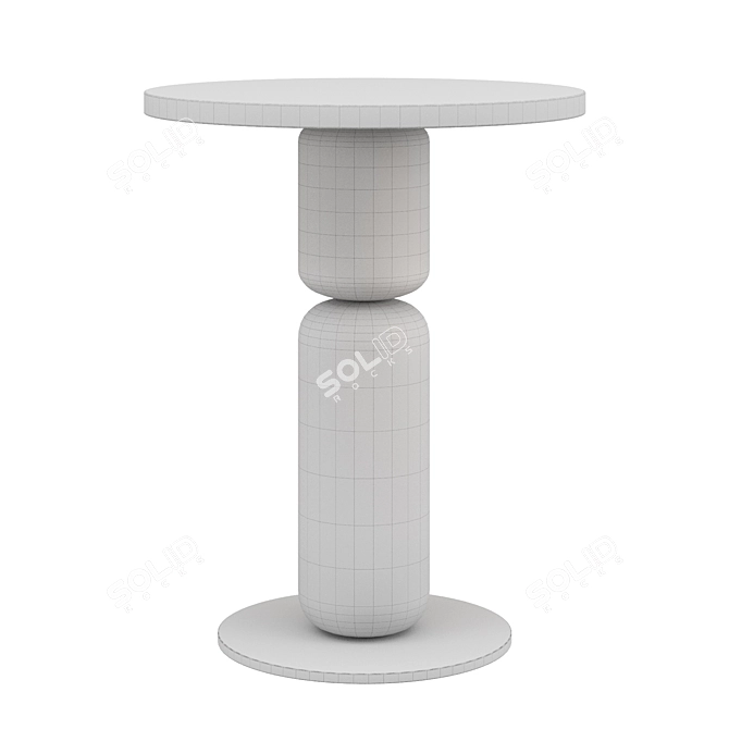 CornerDesign Marble Vanity Table 3D model image 2