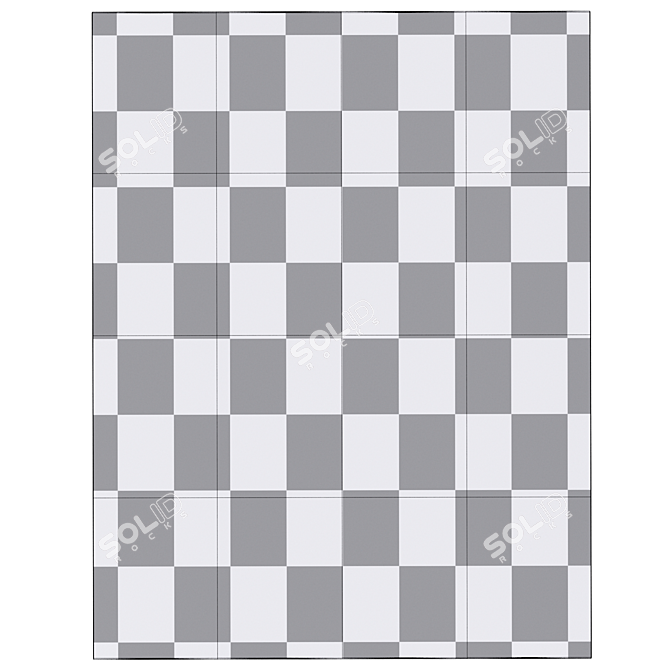 Senna Rug - Elegant Modern Accent 3D model image 4