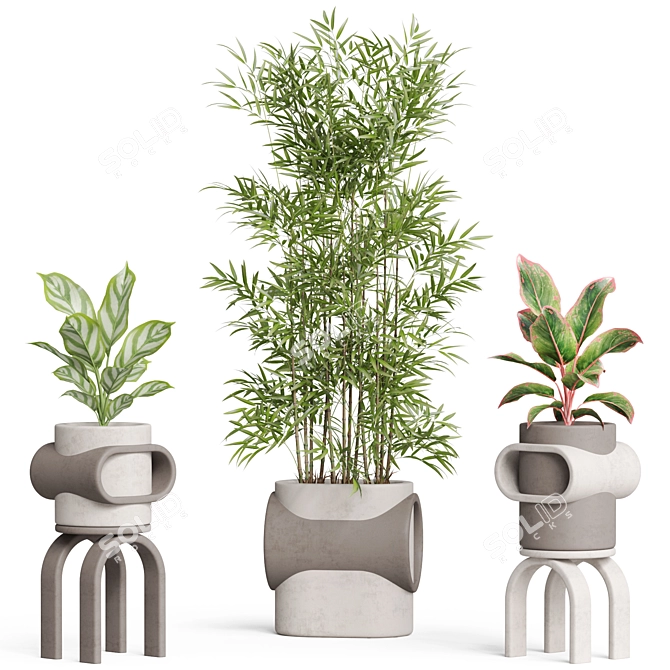 Luxury Flora Set 921 3D model image 2