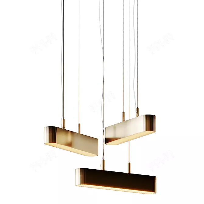 Sleek Colt Pendant Bert Frank 3D model image 1