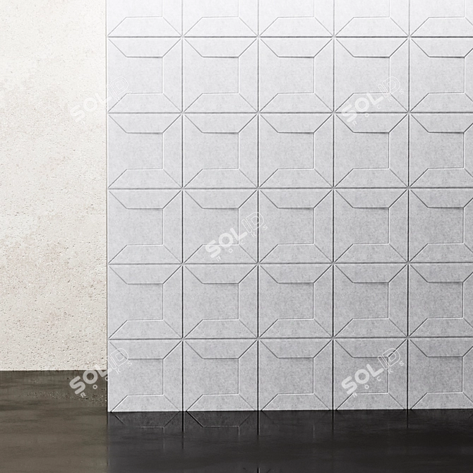 Bentu Design 3D Concrete Panel 3D model image 4