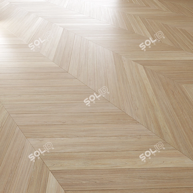 Premium Oak Floor Texture Pack 3D model image 3