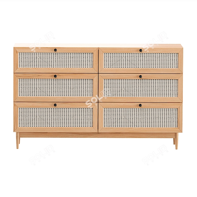 Roshal Divan Chest of Drawers 3D model image 3