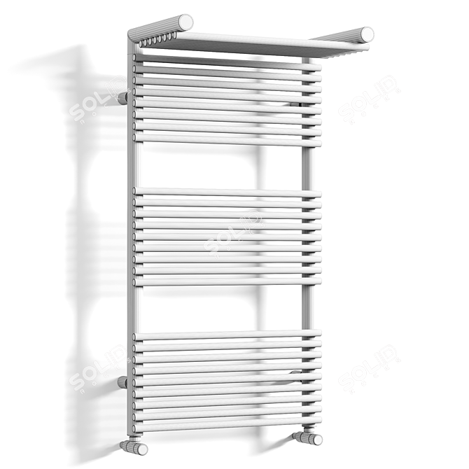 Elegant Vertical Towel Warmer 3D model image 4