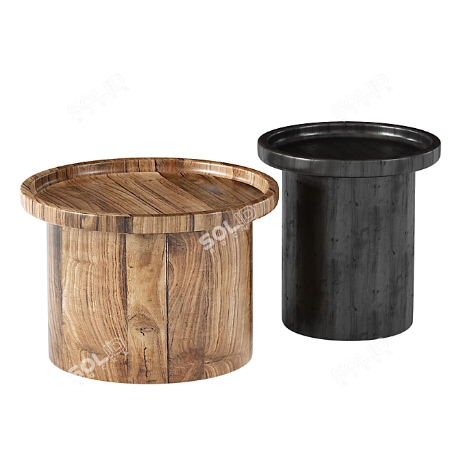 Elegant Coffee Table Montenot Cosmo 3D model image 1