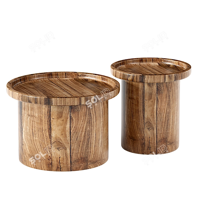 Elegant Coffee Table Montenot Cosmo 3D model image 3