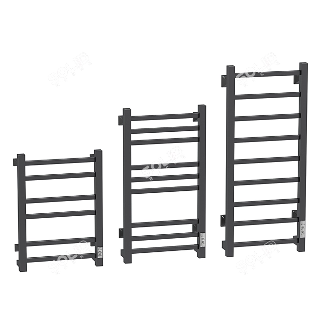 Electric Towel Warmer Penelopa White 3D model image 2