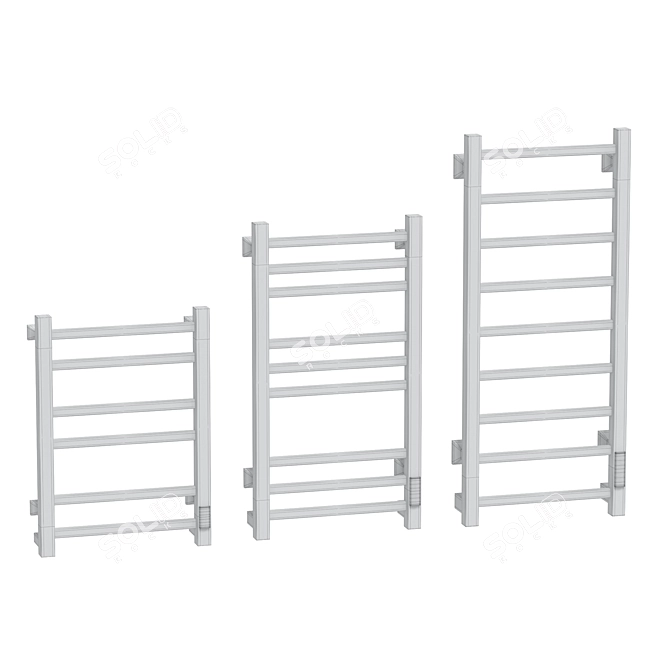 Electric Towel Warmer Penelopa White 3D model image 4