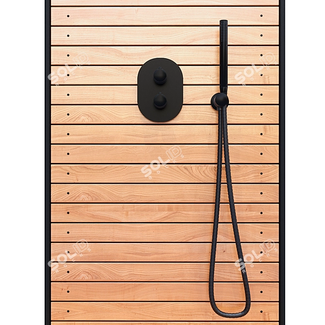 Outdoor Shower Sauna Experience 3D model image 4