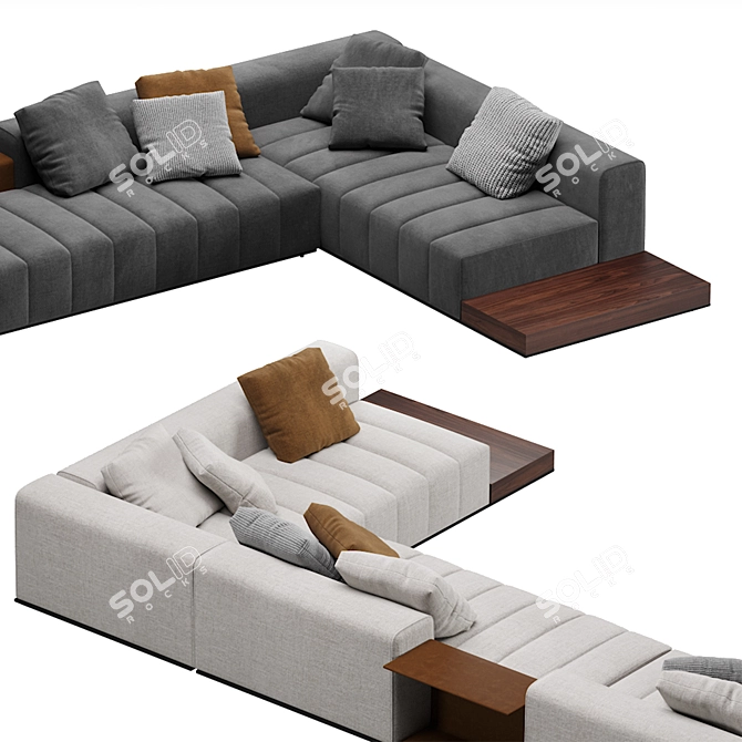 Luxury Modular sofa Minotti Goodman 3D model image 2