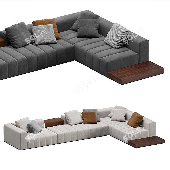 Luxury Modular sofa Minotti Goodman 3D model image 6