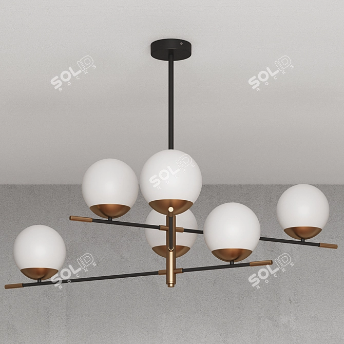 Modern Ceiling Chandelier ST Luce 3D model image 6