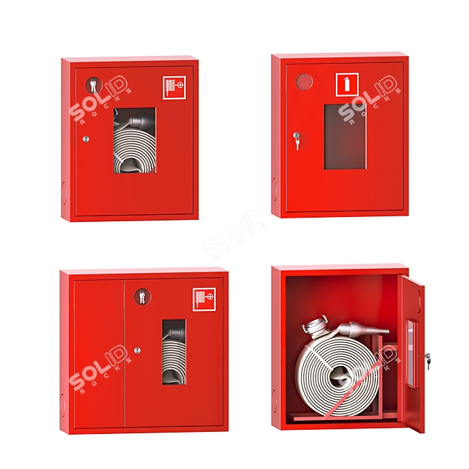 Security & Fire Alarm Set 3D model image 3