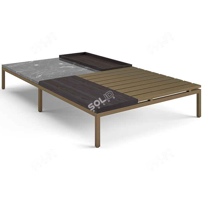 Eichholtz Forma Coffee Tables Set 3D model image 5