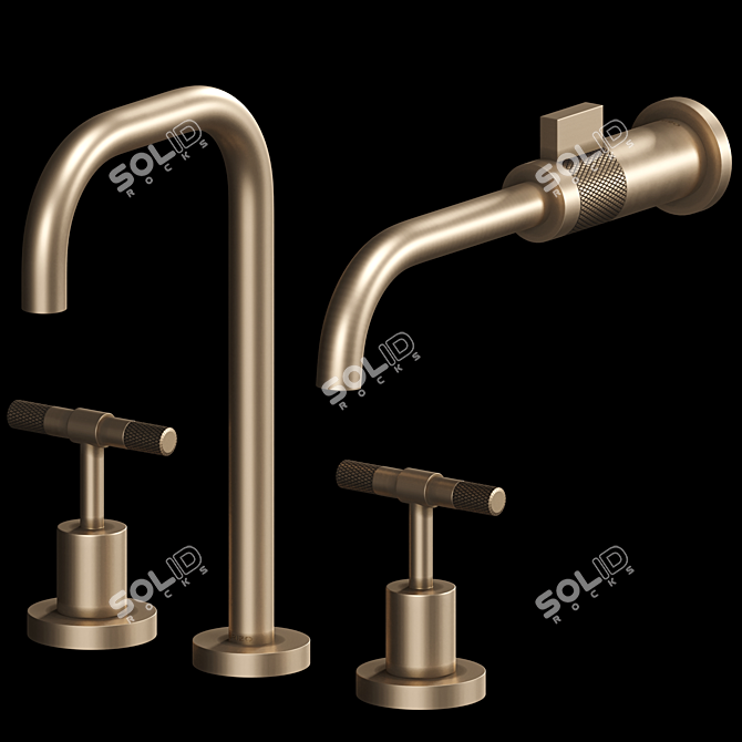 Luxury Bathroom Fixtures Collection 3D model image 7