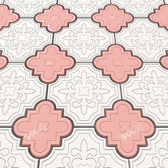 Clover Tile Pavers: Texture Variety 3D model image 6