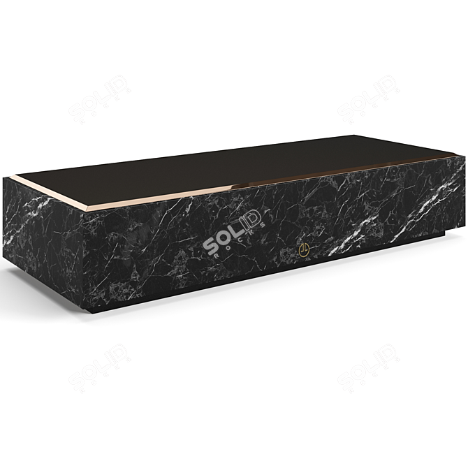 Luxury Living Slim Coffee Tables 3D model image 3