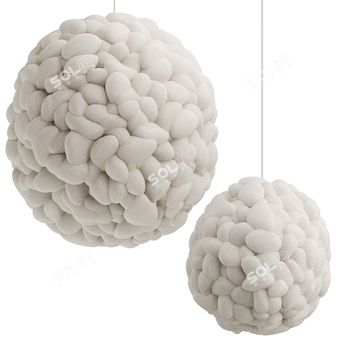 Merino Wool Popcorn & Cloud 3D model image 3